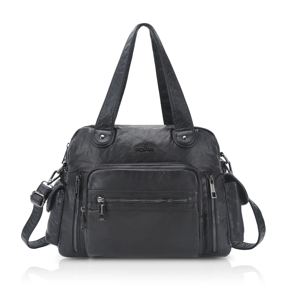 East-West Utility Shoulder Tote Bag with Adjustable Strap