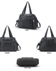 East-West Utility Shoulder Tote Bag with Adjustable Strap