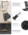 Utility Multi-Pocket PU Hobo Shoulder Bag