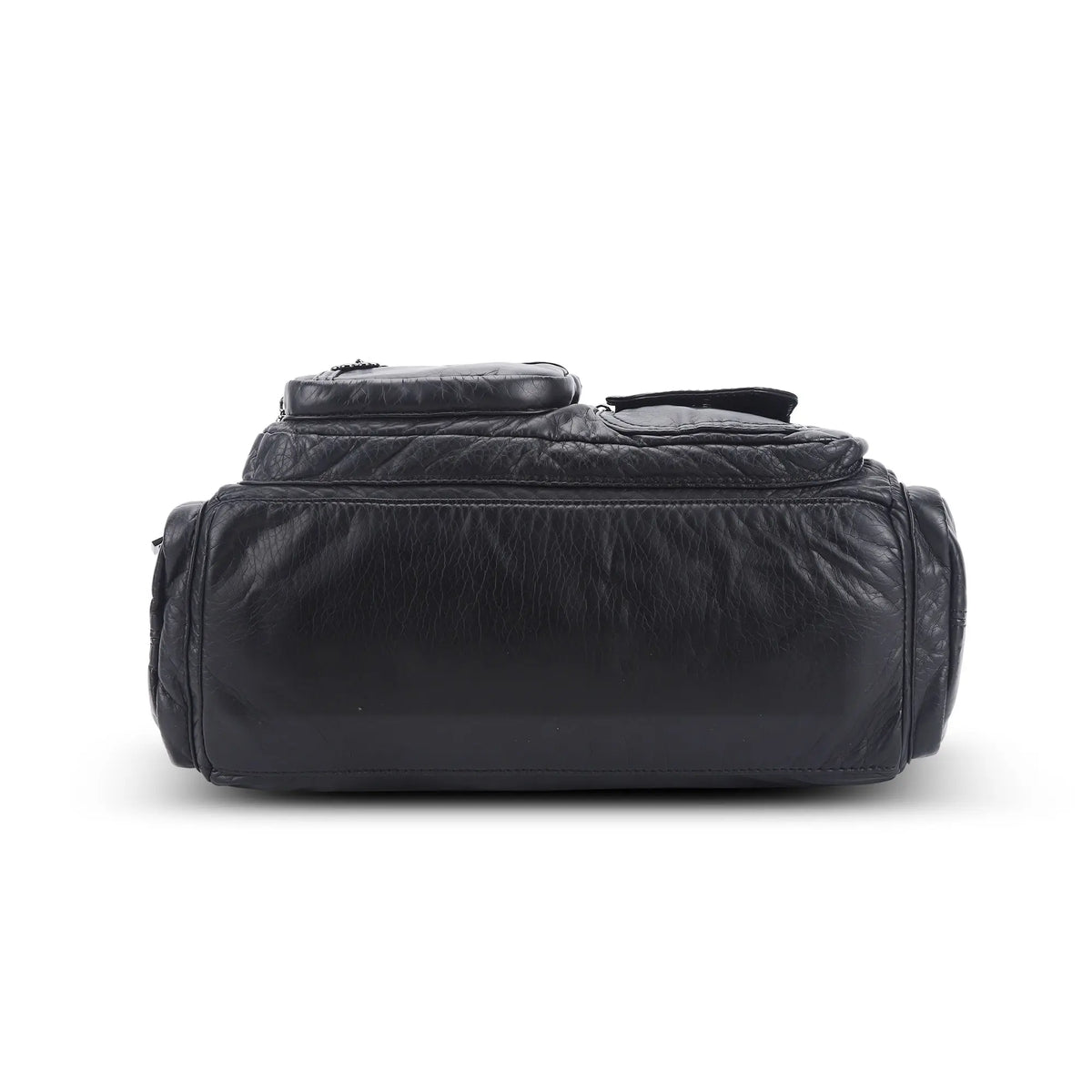 Moto Multi-Zip Shoulder Bag with Wide Handles
