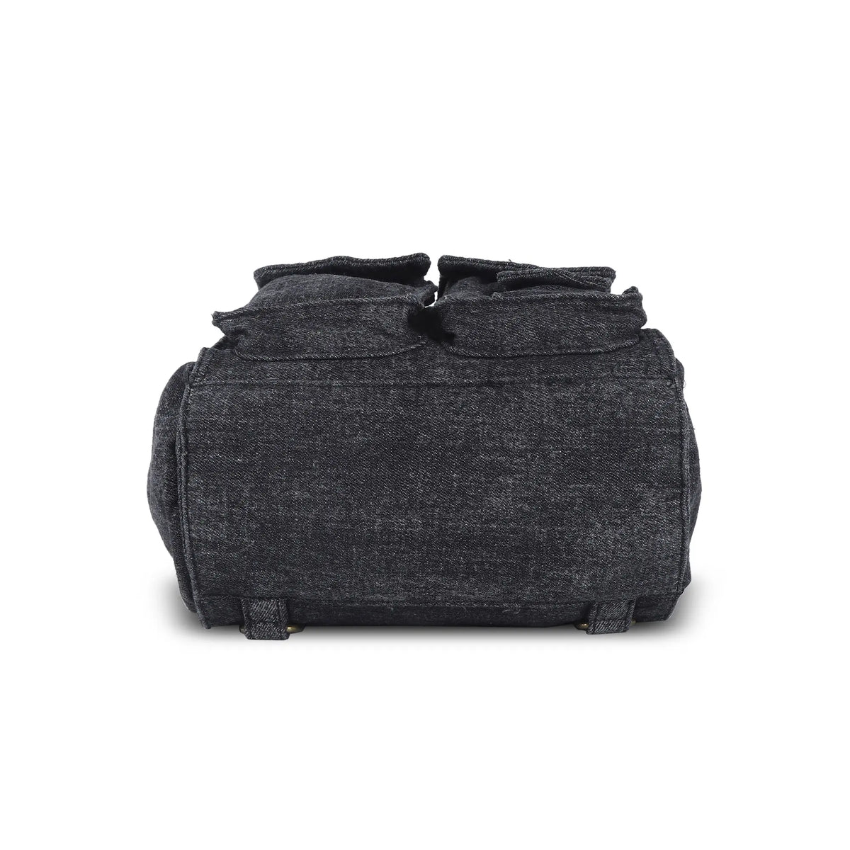 Convertible Denim Twin-Pocket Backpack