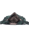 Shoulder Bag – Vintage Crescent with Flower Zip Charms
