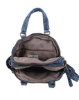 Convertible Denim Mini Backpack Purse