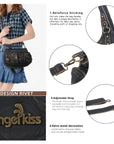Retro Utility Multi-Pocket PU Leather Crossbody Bag