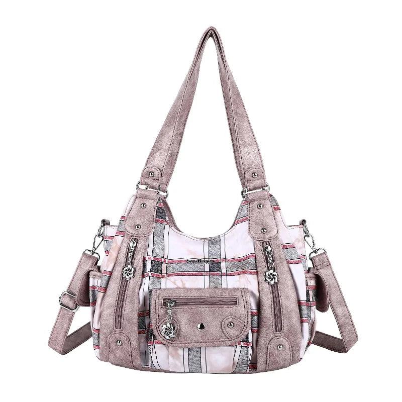 Vintage Spacious Crossbody Bag with Shoulder Carry