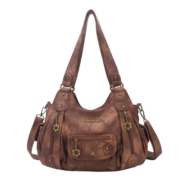Tie-Dye Faux Leather Slouchy Hobo Bag