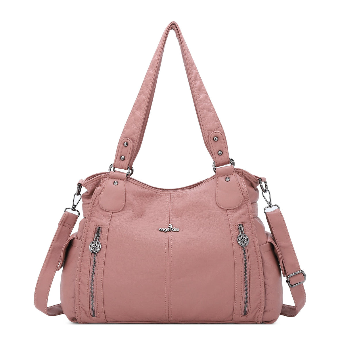 Angel Kiss Ladies roomy  washed handbag-Angelkiss Bag