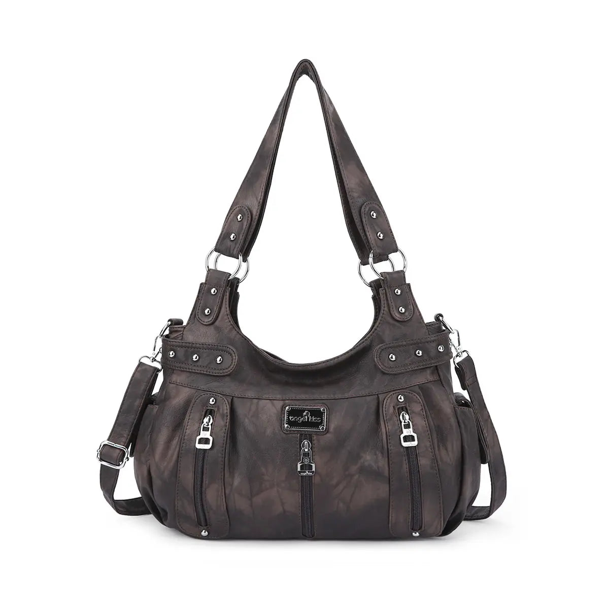 Tie-Dye Multi-Pocket Moto Shoulder Bag
