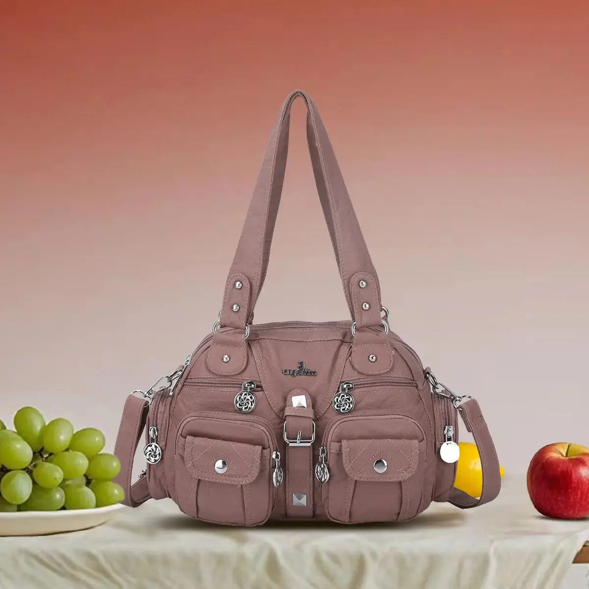 Vintage Y2k Multi-Pocket Shoulder Bag