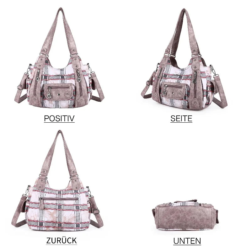 Vintage Spacious Crossbody Bag with Shoulder Carry