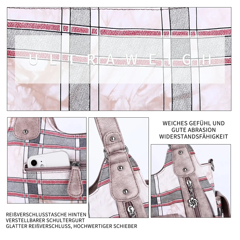 Vintage Spacious Crossbody Bag with Shoulder Carry