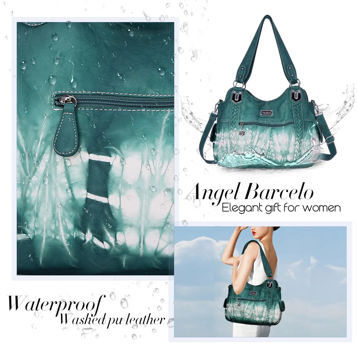 Tie-Dye Washed Finish Weekend Hobo Bag