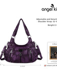 Tie-Dye Multi-Pocket Moto Shoulder Bag
