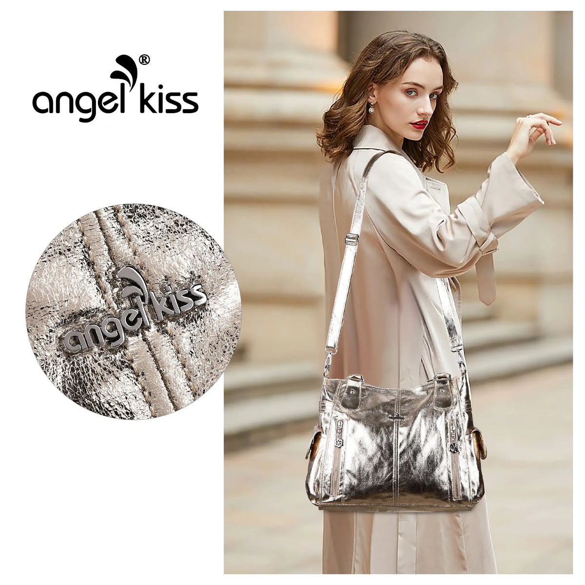 Leopard Print Shopper Shoulder Bag with Detachable Strap