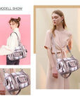Vintage Spacious Crossbody Bag with Shoulder Carry