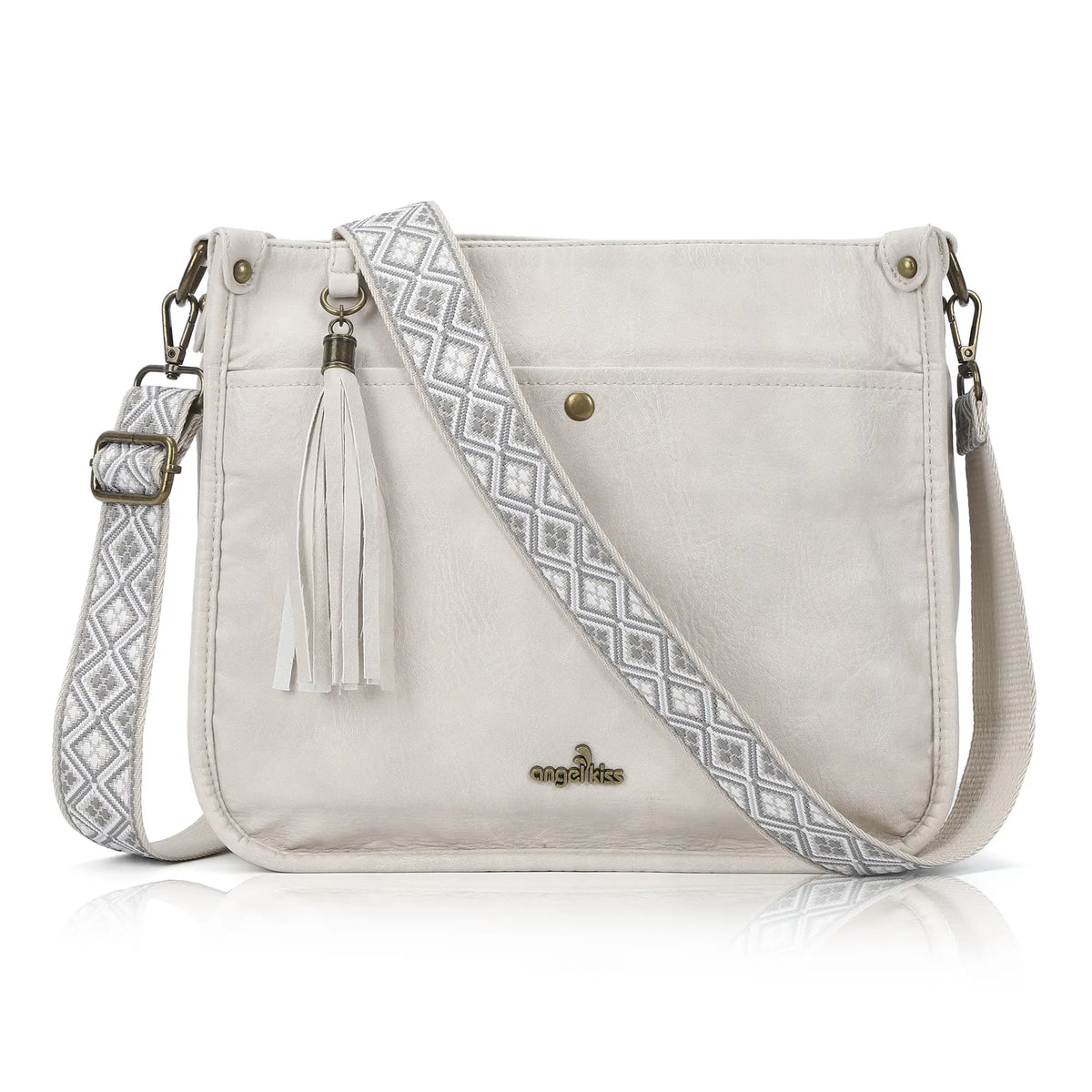 Boho Woven-Strap Tassel Shoulder &amp; Crossbody Bag