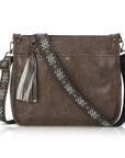 Boho Woven-Strap Tassel Shoulder & Crossbody Bag