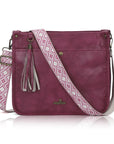 Boho Woven-Strap Tassel Shoulder & Crossbody Bag