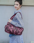 Tie-Dye Multi-Pocket Moto Shoulder Bag