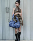 Tie-Dye Multi-Pocket Moto Shoulder Bag