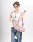 Relaxed Multi-Pocket Hobo Shoulder Bag