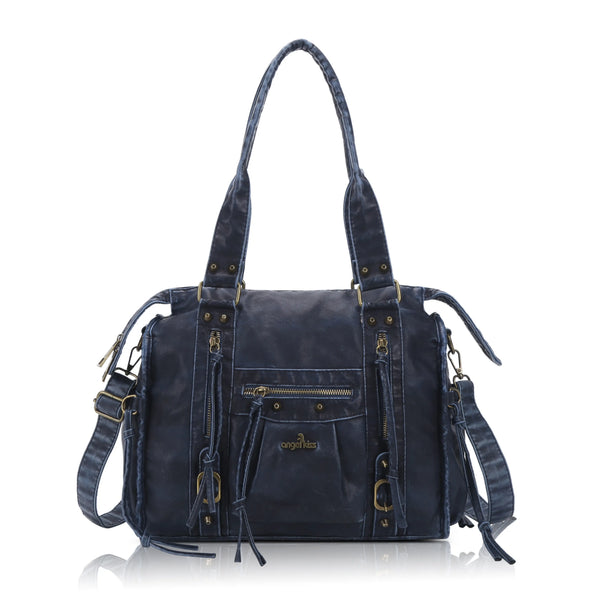 Vintage Tie-dye Top Handle Satchel Bag