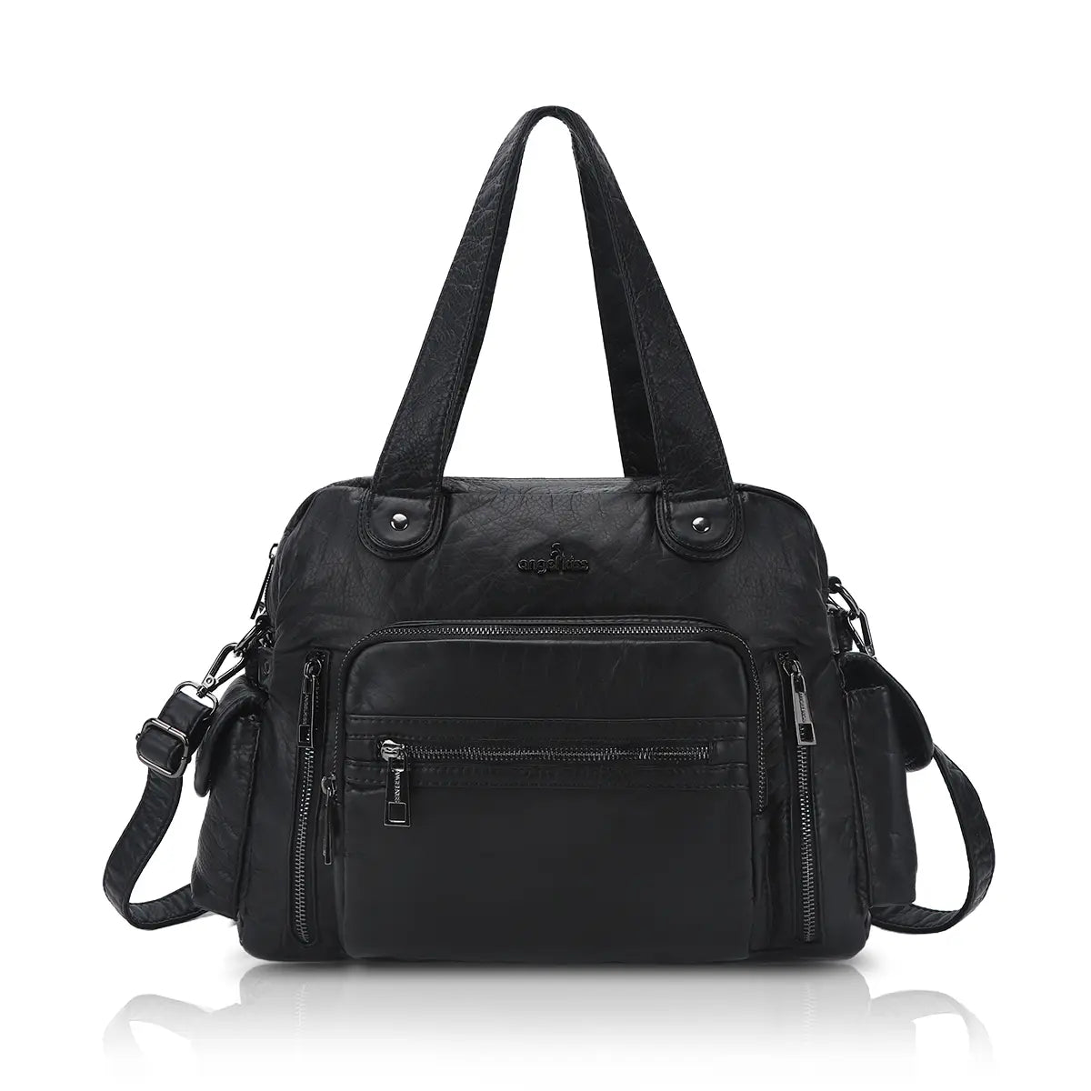 East-West Utility Shoulder Tote Bag with Adjustable Strap