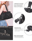 Moto Lace-Up Convertible Shoulder Tote Bag