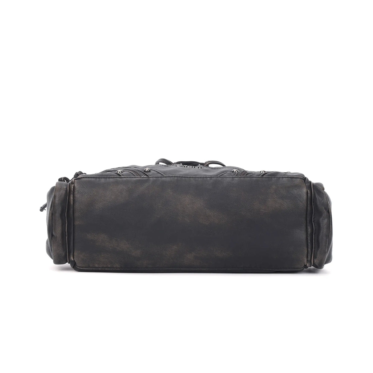 Moto Lace-Up Convertible Shoulder Tote Bag