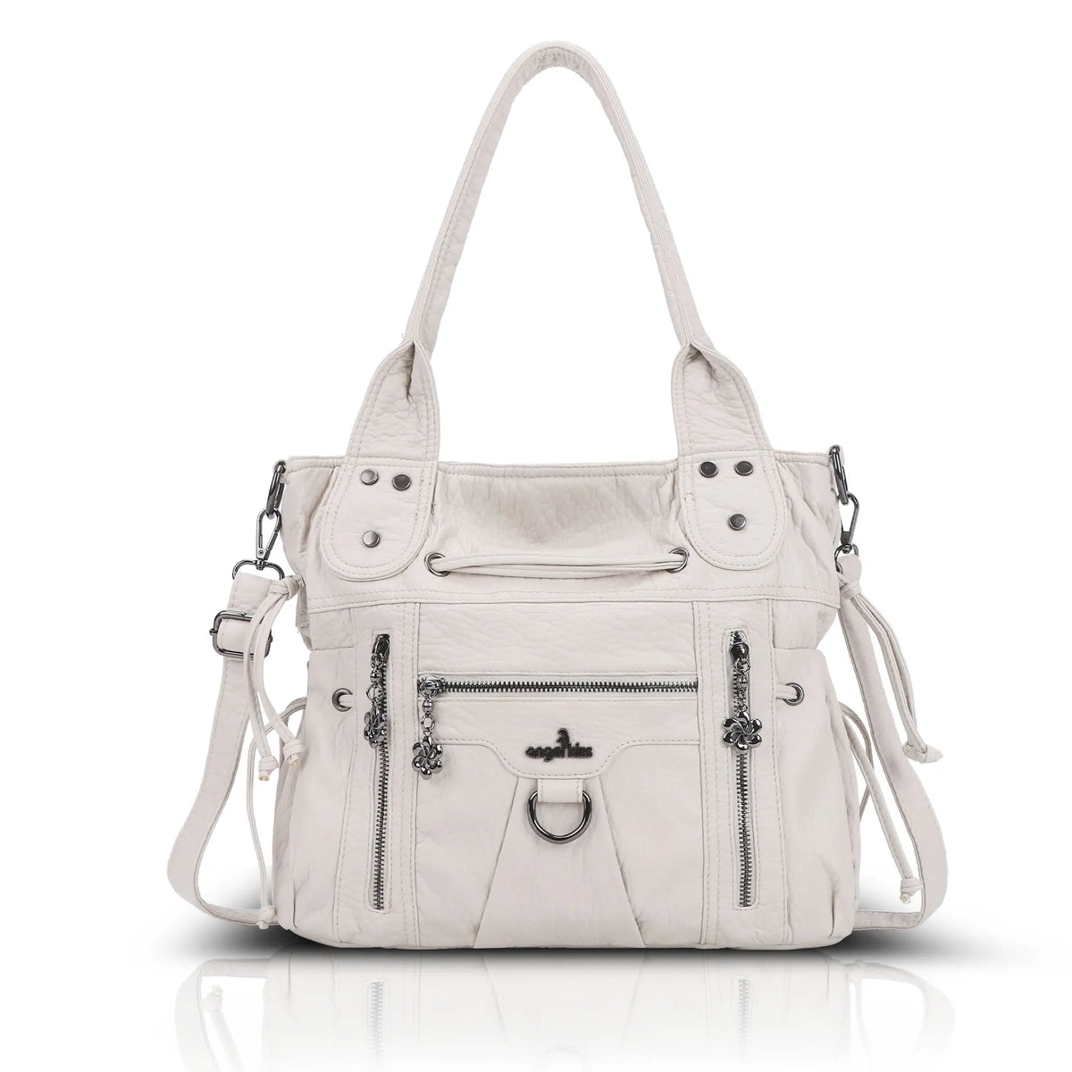Vintage Multi-Pocket Organiser Shoulder Bag