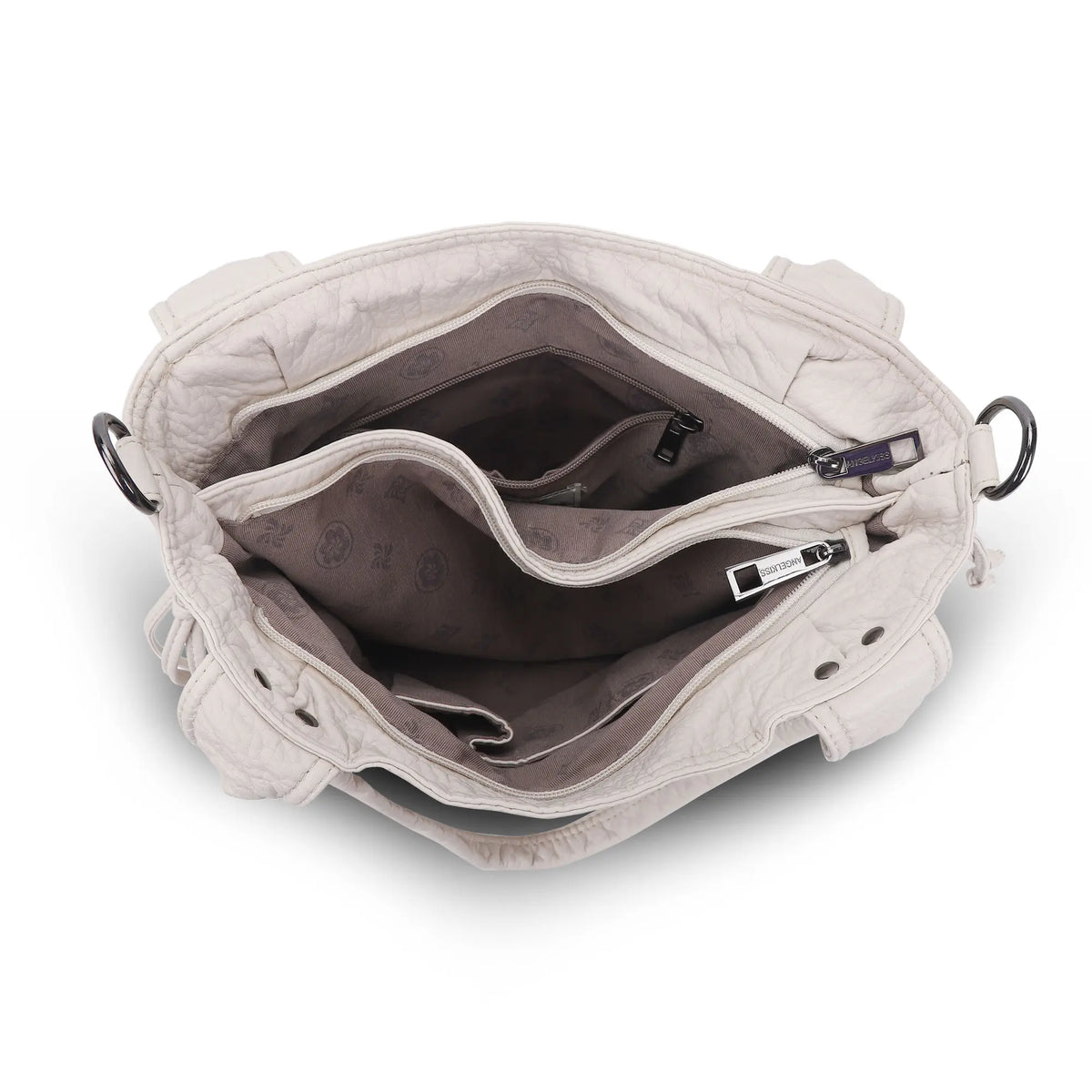 Vintage Multi-Pocket Organiser Shoulder Bag