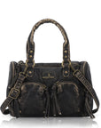 Washed Multi-Pocket Mini Bowling Bag