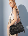 Vintage Large-Capacity Multi-Pocket Shoulder Tote Bag