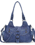 Women's retro fashion multi-compartment large capacity hobo bag | angel kiss bag-Angelkiss Bag