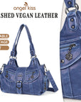 Women's retro fashion multi-compartment large capacity hobo bag | angel kiss bag-Angelkiss Bag