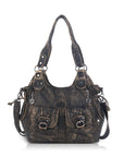 Vintage Wide-Strap Hobo Shoulder Bag