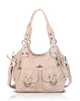 Vintage Wide-Strap Hobo Shoulder Bag