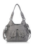 Vintage Wide-Strap Hobo Shoulder Bag