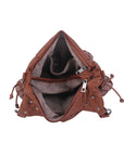 Vintage Wide-Strap Hobo Shoulder Bag
