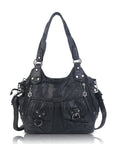 Vintage Wide-Strap Hobo Shoulder Bag