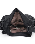Vintage Multi-Zip Biker Hobo Shoulder Bag