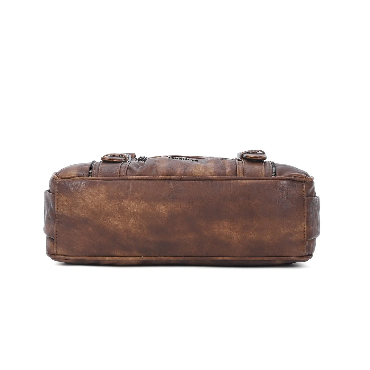 Vintage Multi-Pocket PU Bowling Shoulder Bag