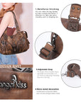 Shoulder Bag – Vintage Multi-Pocket Studded Moto Style