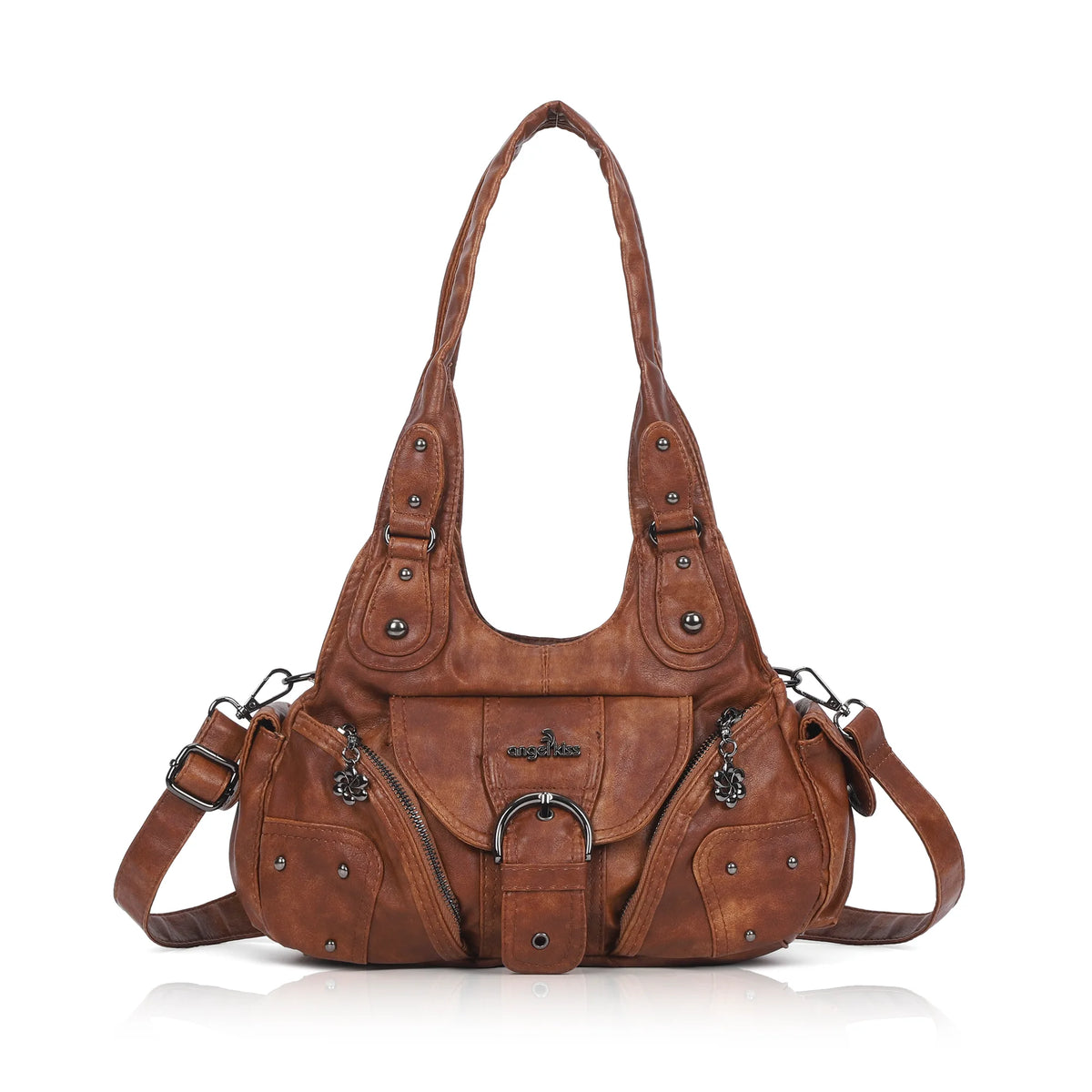 Vintage Multi-Pocket Hobo Bag for Women