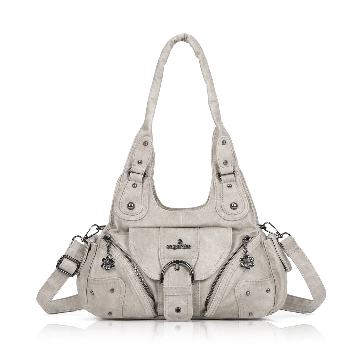 Vintage Multi-Pocket Hobo Bag for Women