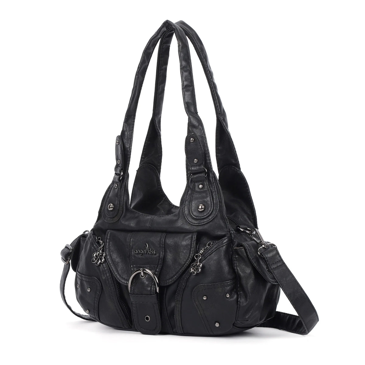 Vintage Multi-Pocket Hobo Bag for Women