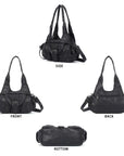 Vintage Multi-Pocket Hobo Bag for Women