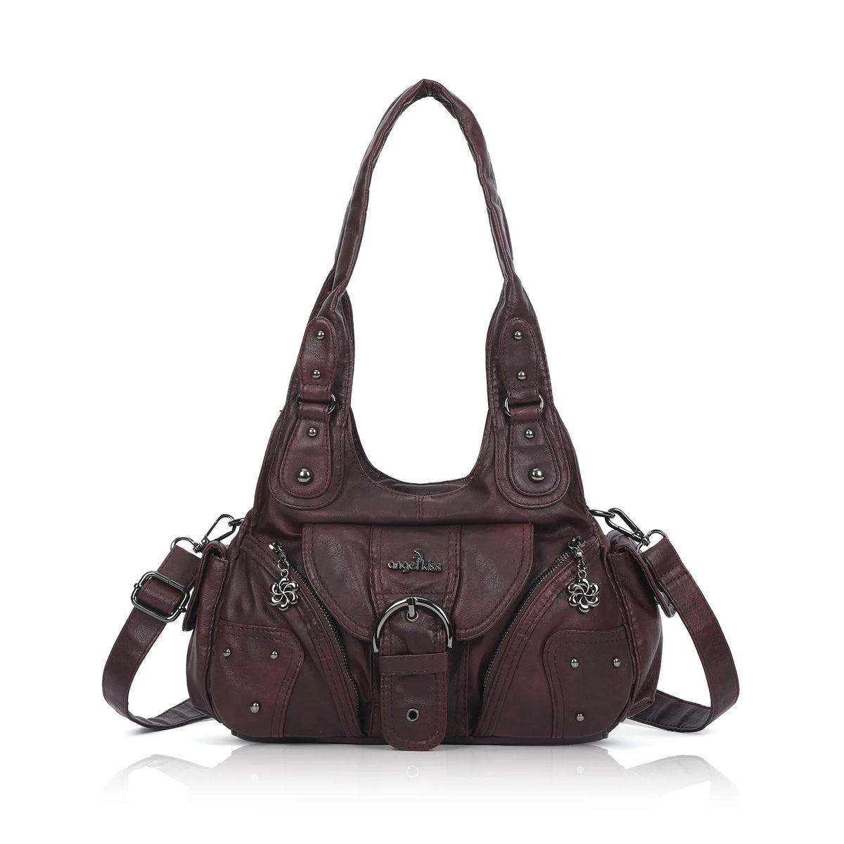 Vintage Multi-Pocket Hobo Bag for Women