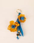 Sculptural Flower Bag Charm for a Colourful Finishing Touch