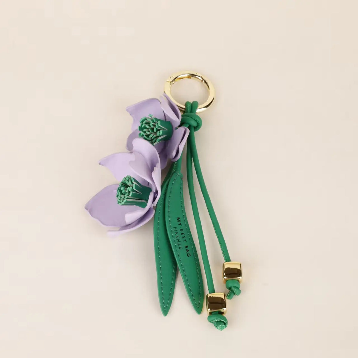 Sculptural Flower Bag Charm for a Colourful Finishing Touch